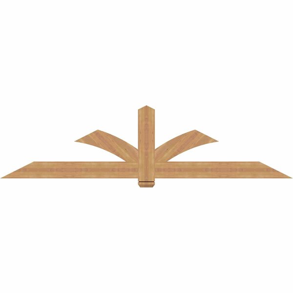Ekena Millwork Redmond Smooth Timber Gable Bracket, Western Red Cedar, 96"W x 24"H x 1 1/2"D x 5 1/2"F, 6/12 Pitch GBW096X24X0206RED00SWR - main